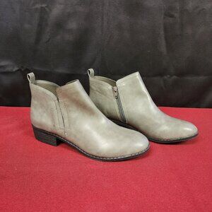 Women's Ankle Booties Leather Cadee Grey Size 11 M